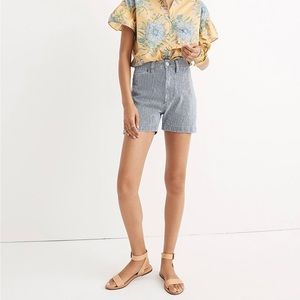 Madewell Emmett shorts in Piper Stripe size 28